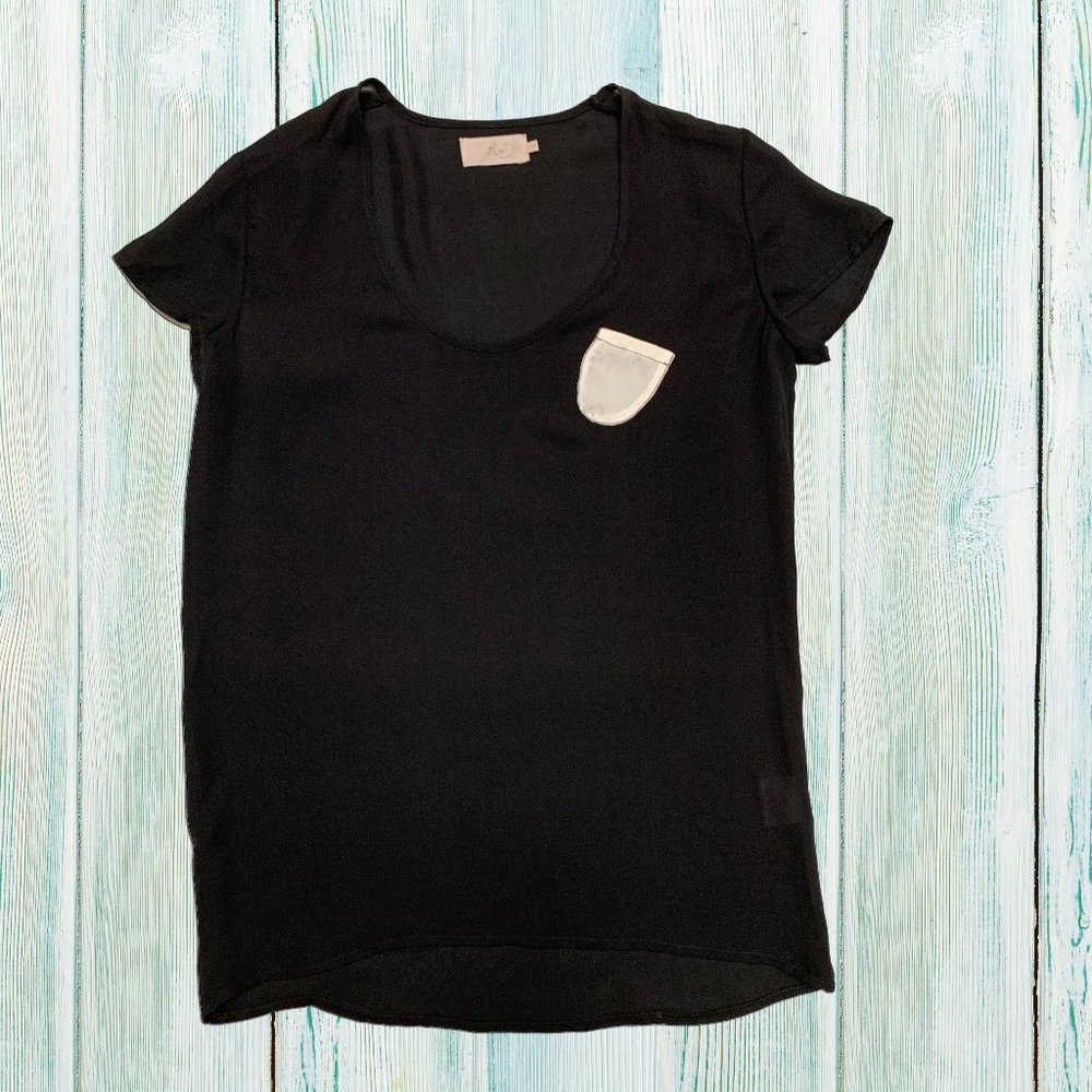 ROSE Silk Top with pocket